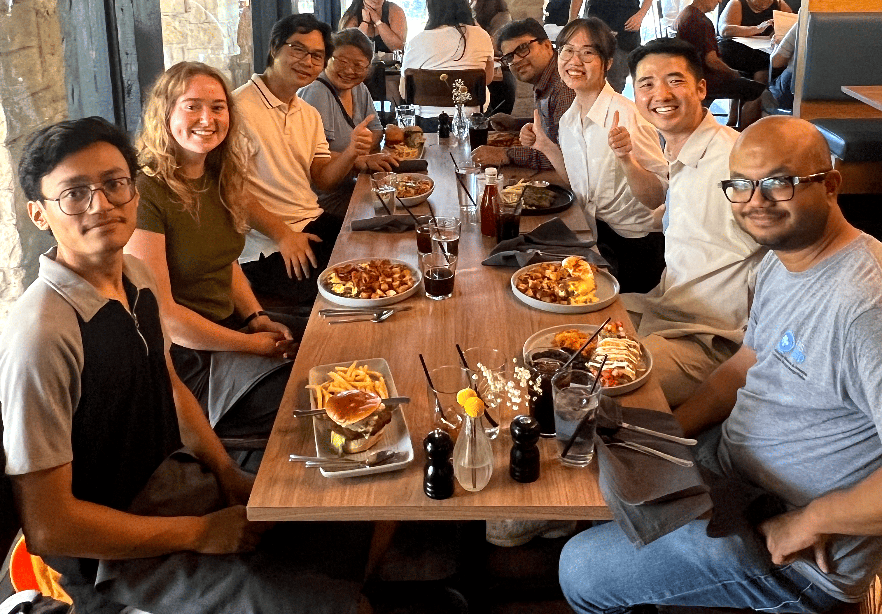 Cho Lab team lunch with Dr. Shangyong Shi