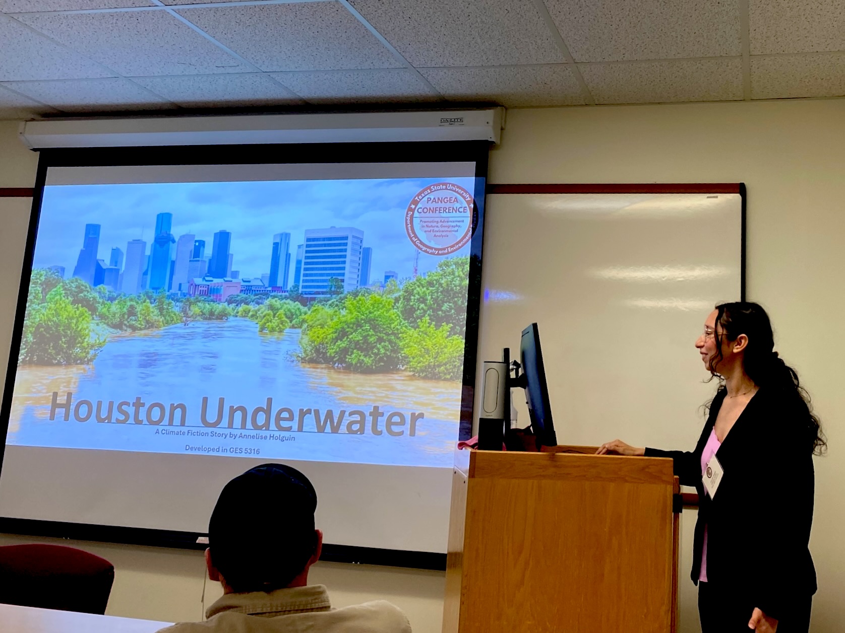 Annelise Holguin presenting at PANGEA 2026